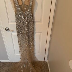 Hand Beaded Gown